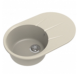Мойка кухонная Ewigstein Rund 50F 75 см бежевый