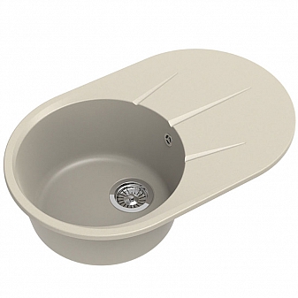 Мойка кухонная Ewigstein Rund 50F 75 см бежевый