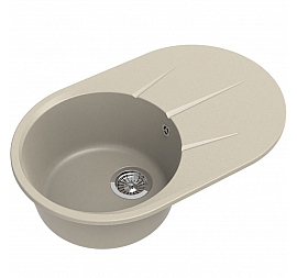 Мойка кухонная Ewigstein Rund 50F 75 см темно-бежевый