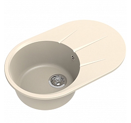 Мойка кухонная Ewigstein Rund 50F 75 см крем