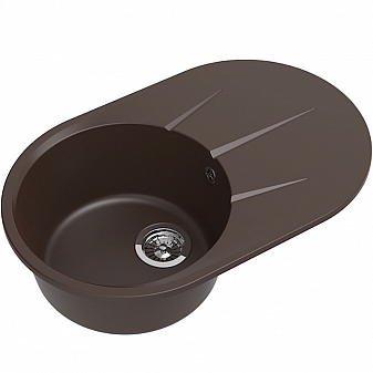 Мойка кухонная Ewigstein Rund 50F 75 см шоколад