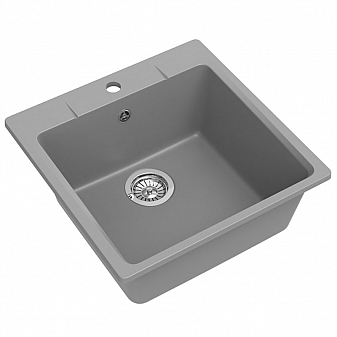 Мойка кухонная Ewigstein Gerd 50 51 см серый металлик