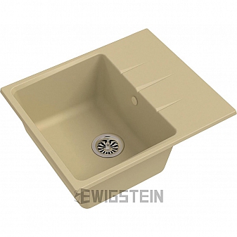 Мойка кухонная Ewigstein Gerd 40F 58 см бежевый