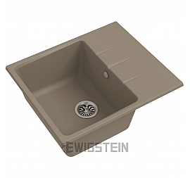 Мойка кухонная Ewigstein Gerd 40F 58 см темно-бежевый