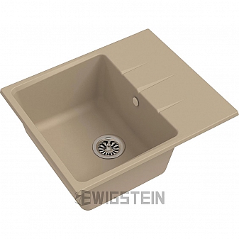 Мойка кухонная Ewigstein Gerd 40F 58 см крем