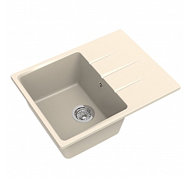 Мойка кухонная Ewigstein Gerd 45F 65 см крем