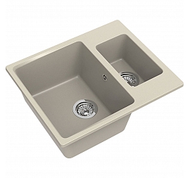 Мойка кухонная Ewigstein Gerd 60K 60 см бежевый