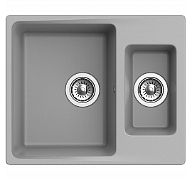 Мойка кухонная Ewigstein Gerd 60K 60 см серый металлик