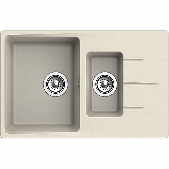 Мойка кухонная Ewigstein Gerd 60KF 78 см бежевый