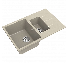 Мойка кухонная Ewigstein Gerd 60KF 78 см темно-бежевый