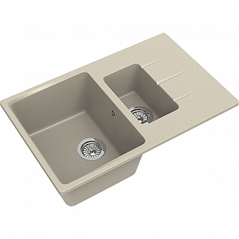 Мойка кухонная Ewigstein Gerd 60KF 78 см темно-бежевый