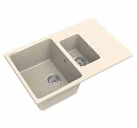 Мойка кухонная Ewigstein Gerd 60KF 78 см крем