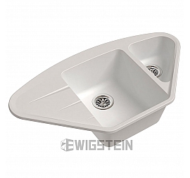 Мойка кухонная Ewigstein Wink 80KF 96 см иней