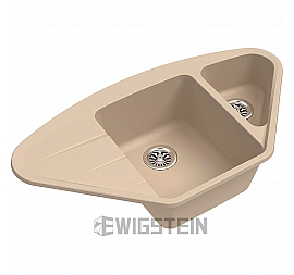 Мойка кухонная Ewigstein Wink 80KF 96 см бежевый