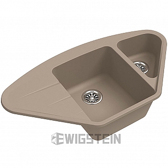 Мойка кухонная Ewigstein Wink 80KF 96 см темно-бежевый