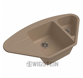 Мойка кухонная Ewigstein Wink 80KF 96 см крем