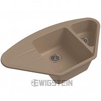 Мойка кухонная Ewigstein Wink 80KF 96 см крем