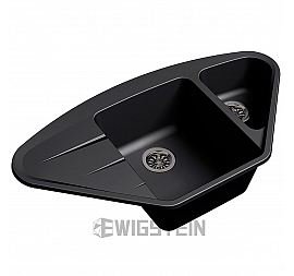 Мойка кухонная Ewigstein Wink 80KF 96 см антрацит