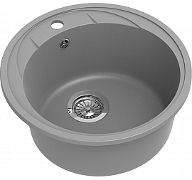 Мойка кухонная Ewigstein Elegant R45 48 см серый металлик