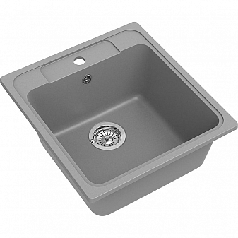 Мойка кухонная Ewigstein Elegant 50 48 см серый металлик
