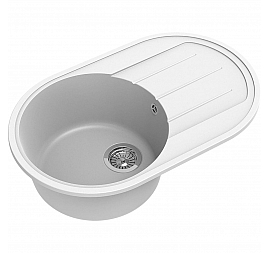 Мойка кухонная Ewigstein Elegant R50F 75 см иней