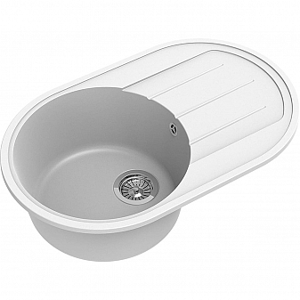 Мойка кухонная Ewigstein Elegant R50F 75 см иней