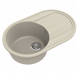 Мойка кухонная Ewigstein Elegant R50F 75 см бежевый