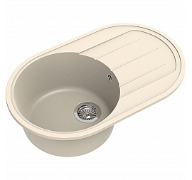 Мойка кухонная Ewigstein Elegant R50F 75 см крем