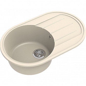 Мойка кухонная Ewigstein Elegant R50F 75 см крем