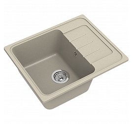 Мойка кухонная Ewigstein Elegant 45F 58 см темно-бежевый