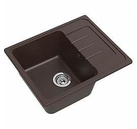 Мойка кухонная Ewigstein Elegant 45F 58 см шоколад