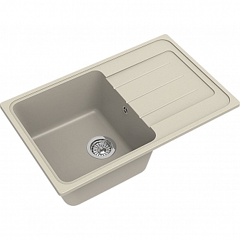 Мойка кухонная Ewigstein Elegant 50F 76 см бежевый