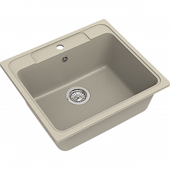 Мойка кухонная Ewigstein Elegant 60 57 см темно-бежевый
