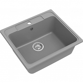 Мойка кухонная Ewigstein Elegant 60 57 см серый металлик