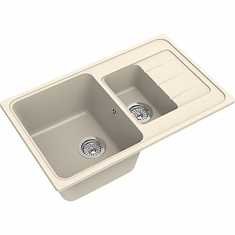 Мойка кухонная Ewigstein Elegant 60KF 78 см крем