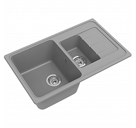 Мойка кухонная Ewigstein Elegant 60KF 78 см серый металлик