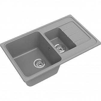 Мойка кухонная Ewigstein Elegant 60KF 78 см серый металлик