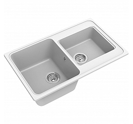 Мойка кухонная Ewigstein Elegant 80D 78 см иней