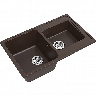 Мойка кухонная Ewigstein Elegant 80D 78 см шоколад