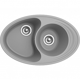 Мойка кухонная Ewigstein Elegant W90KF 82 см серый металлик