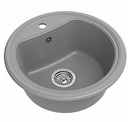 Мойка кухонная Ewigstein Antik R50 52 см серый металлик