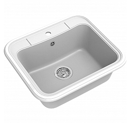 Мойка кухонная Ewigstein Antik 60 60 см иней
