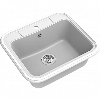 Мойка кухонная Ewigstein Antik 60 60 см иней