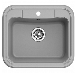Мойка кухонная Ewigstein Antik 60 60 см серый металлик