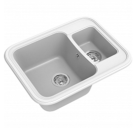Мойка кухонная Ewigstein Antik 60K 66 см иней