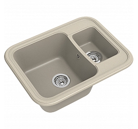 Мойка кухонная Ewigstein Antik 60K 66 см темно-бежевый