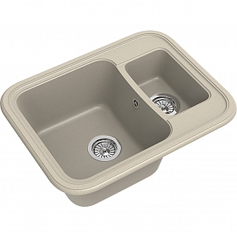 Мойка кухонная Ewigstein Antik 60K 66 см темно-бежевый