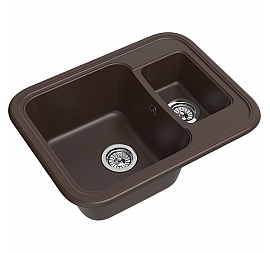 Мойка кухонная Ewigstein Antik 60K 66 см шоколад