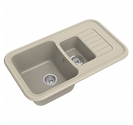 Мойка кухонная Ewigstein Antik 60KF 86 см темно-бежевый