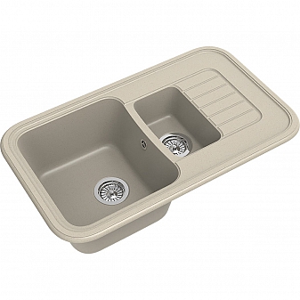 Мойка кухонная Ewigstein Antik 60KF 86 см темно-бежевый
